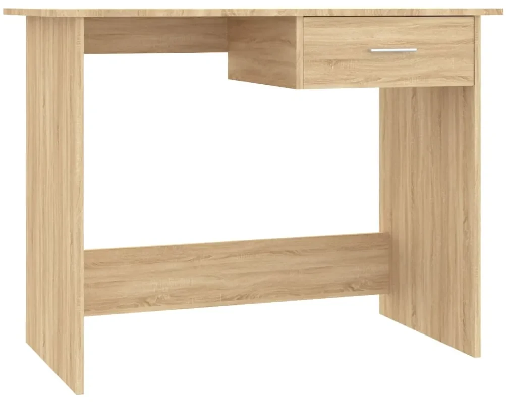 Scrivania rovere sonoma 100x50x76 cm in truciolato