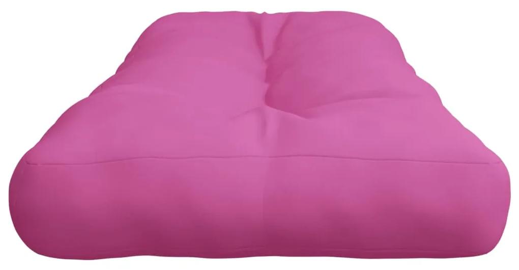Cuscino per Pallet Rosa 120x40x12 cm in Tessuto