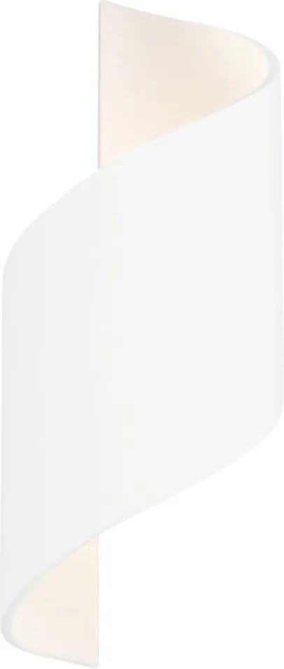 Applique da Parete G9 a Spirale in Gesso Pitturabile