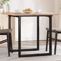 Tavolo da Pranzo Telaio a O 90x90x75,5 cm Massello Pino e Ghisa 3282740