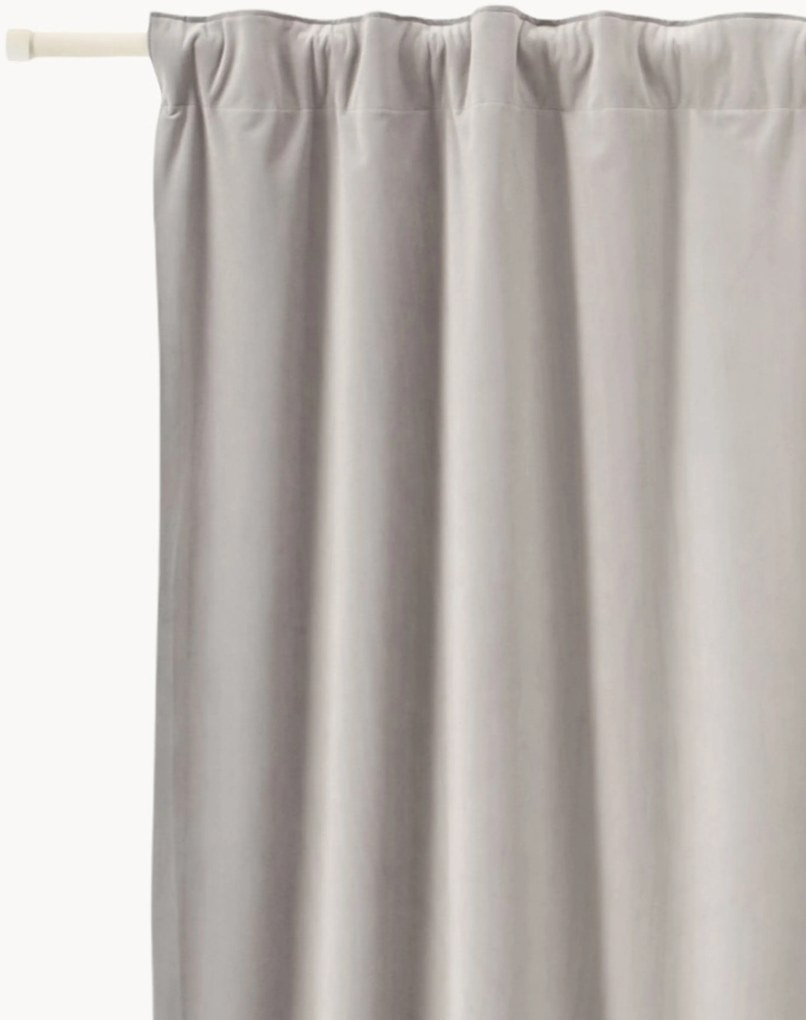 Tenda oscurante in velluto con multibanda Rush, larg. 270 cm