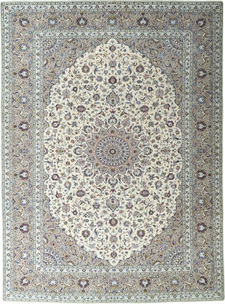 Kashan Tappeto persiano 290 x 400 Beige (Iran) Annodato A Mano
