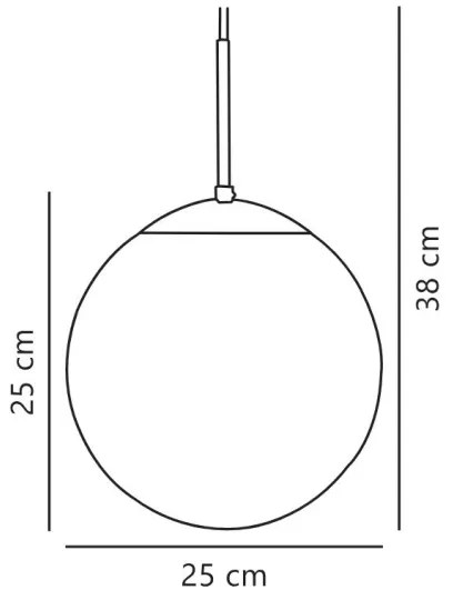 Nordlux - Lampadario a sospensione con filo CAFE 1xE27/25W/230V diametro 25 cm