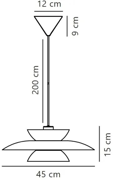 Nordlux - Lampadario a sospensione con filo CARMEN 1xE27/40W/230V nero