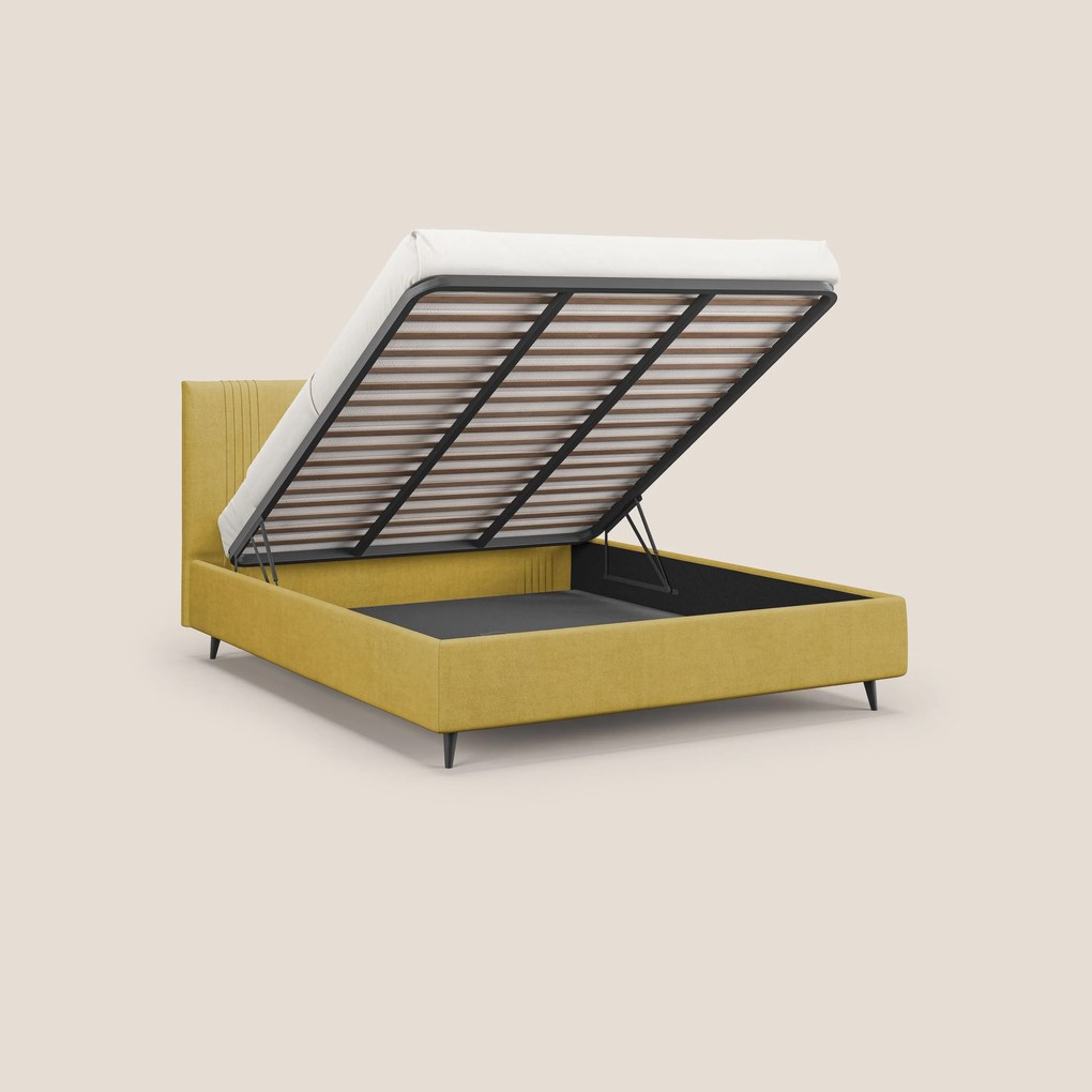 Yvonne letto contenitore in morbido tessuto impermeabile T02 giallo