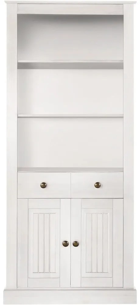 Libreria in legno di pino bianco 181x31 cm Mille - Støraa