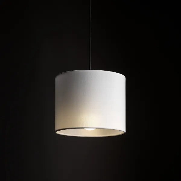 Lampadario a sospensione con filo Sistema ferroviario trifase TRACER 1xE27/15W/230V diametro 20 cm nero/bianco