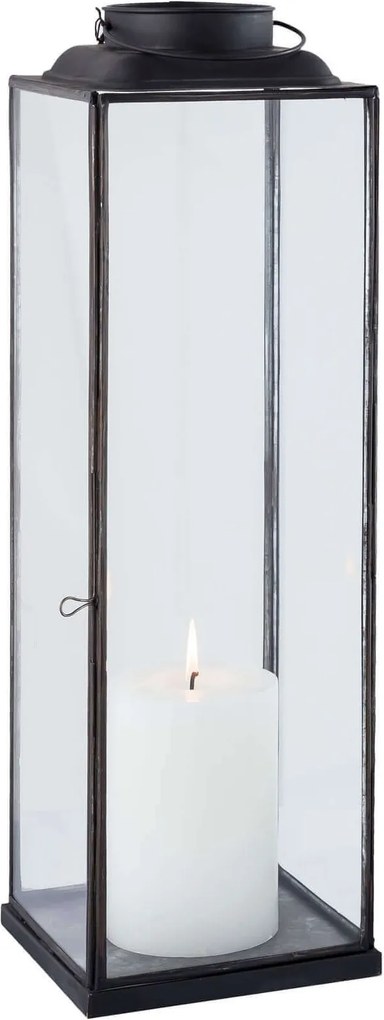 BRIGITTE - lanterna in vetro e acciaio