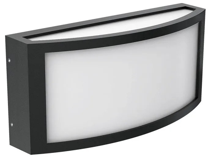 Applique Slim Design IP65 - E27 Nera Colore del corpo Nero