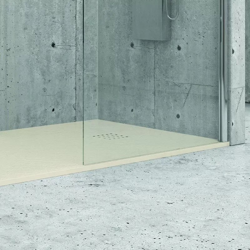 Piatto doccia 120x80 colore avorio crema effetto pietra - KAMALU