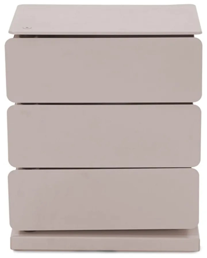 Cassettiera in metallo grigio-beige 37x54,5 cm Joey - Spinder Design