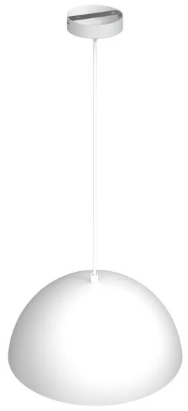 Lampadario su corda BETA 1xE27/60W/230V d. 35 cm bianco