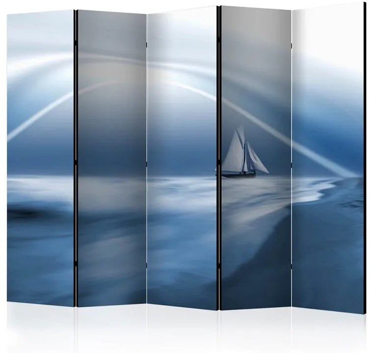 Paravento  Lonely sail drifting II [Room Dividers]  Colore Bianco, Dimensioni e Misure 225x172