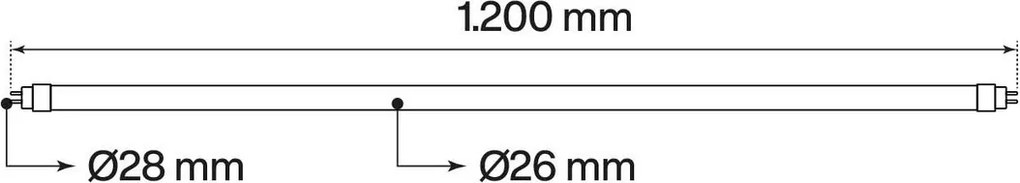 Tubo LED 18W 120cm 130lm/w con starter Osram chip LED OFFERTA PACK 50pz Colore Bianco Freddo 6.000K