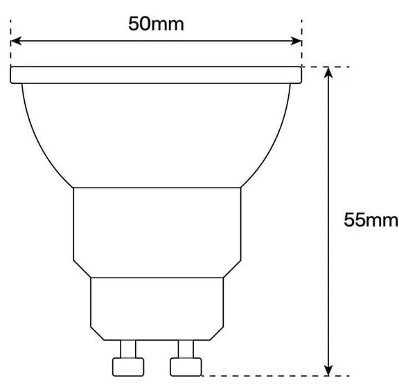 Lampada LED GU10 8W angolo 12° Ceramic 105lm/W - No Flickering Colore Bianco Naturale 4.000K