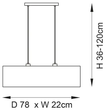 Endon 101692 - Lampadario a sospensione con filo LONGSHORE 2xE27/10W/230V beige