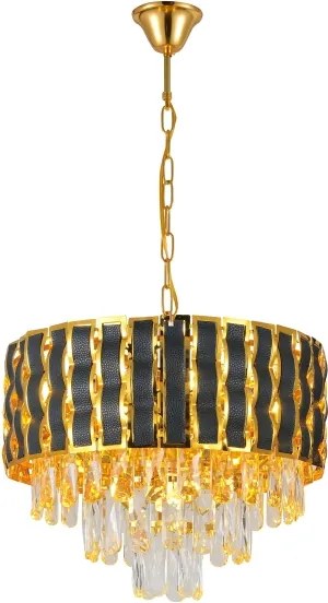 Brilagi - Lampadario a catena CRISTAL 5xE14/40W/230V Ø 38 cm