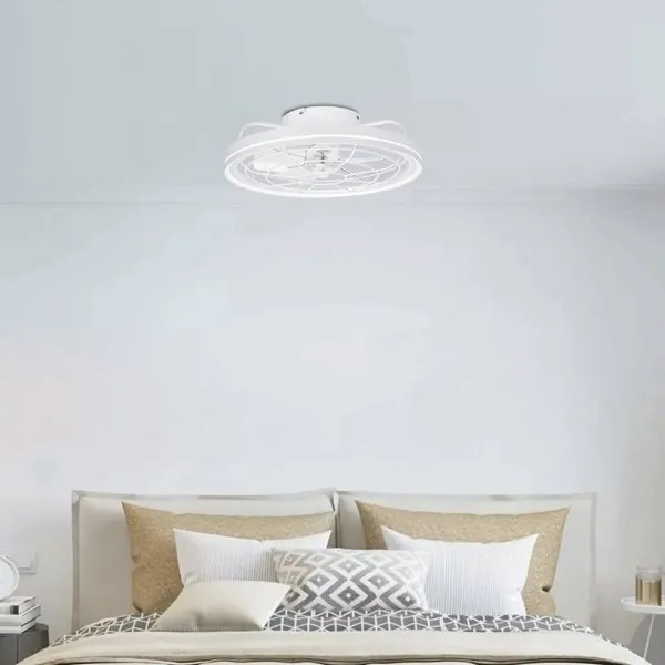 Aigostar - Ventilatore da soffitto dimmerabile a LED LED/40W/230V 2700-6500K + +TC bianco