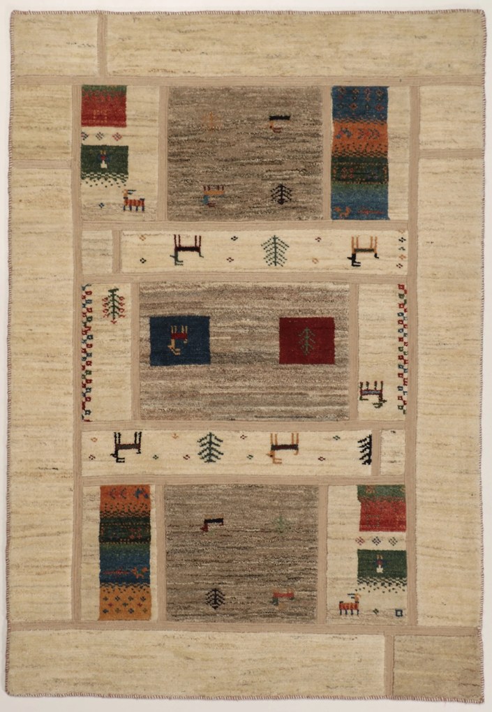 Rizbaft Tappeto 160x110 (Iran) Annodato A Mano