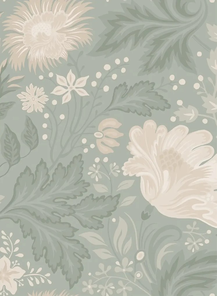 Sandberg Carta da parati Ava - Sage Green