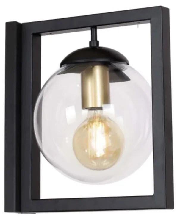 Klausen 101005 - Applique REY 1xE27/7W/230V nero