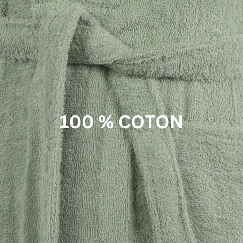 Accappatoio marrone in cotone S/M Lindu – Tiseco Home Studio