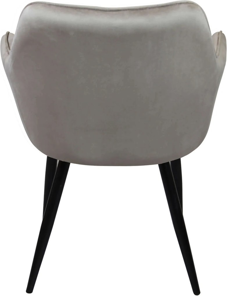 CARA - poltrona imbottita per sala da pranzo in velluto