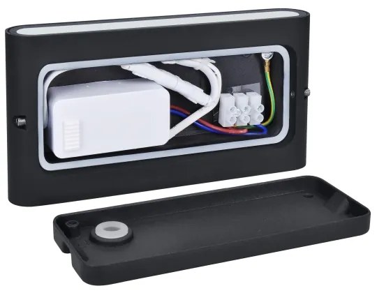 Solight WO800-B- LED Applique da esterno MODENA LED/12W/230V IP54 nero