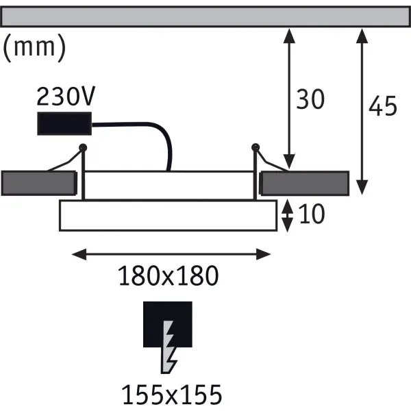 Paulmann 92939 - LED/11W IP44 dimmerabile, faretto da incasso per bagno AREO 230V