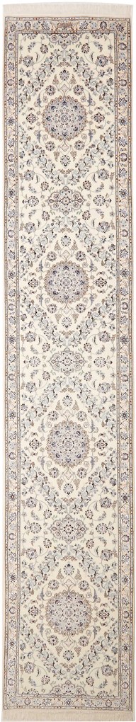 Nain Tappeto 420 x 80 Beige (Iran) Annodato A Mano