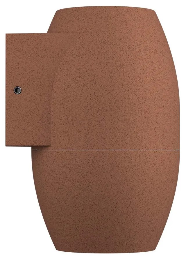 Applique Ovale Monodirezionale IP65 GU10 per esterni - Corten