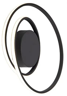 Plafoniera design nera LED dimm 3 livelli - KRULA