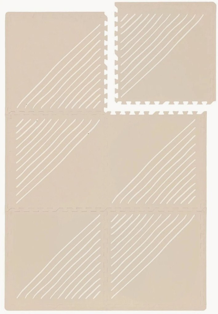 Tappetino puzzle in schiuma Rainblow Lines 6 pz