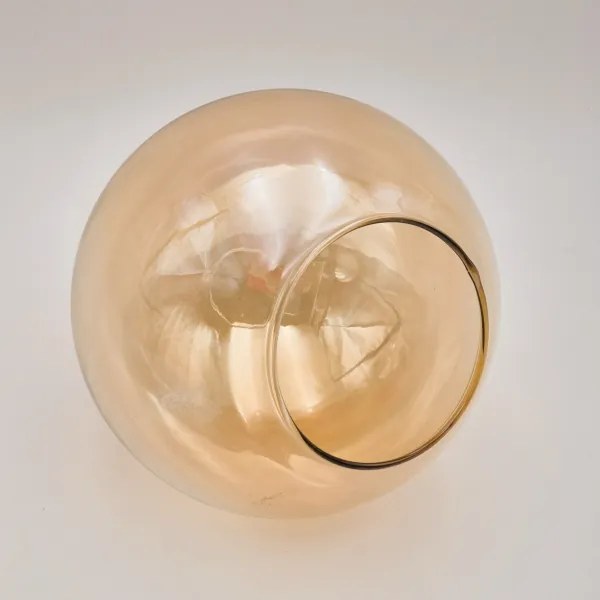 Lampadario a plafone MALENA 3xE14/5W/230V oro/nero/fumé beige