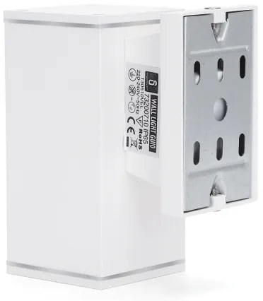 Aigostar - Applique da esterno 1xGU10/230V bianco IP65 quadrato