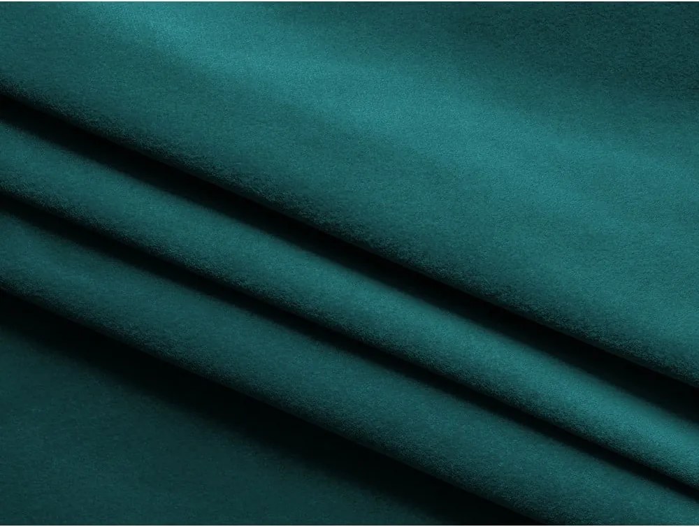 Poltrona turchese con rivestimento in velluto Ekahi – Makamii