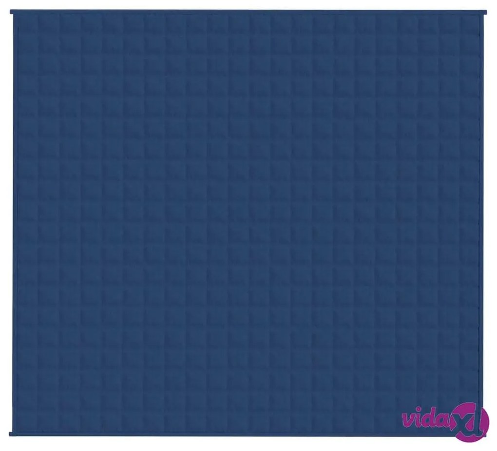vidaXL Coperta Ponderata Blu 200x220 cm 9 kg Tessuto