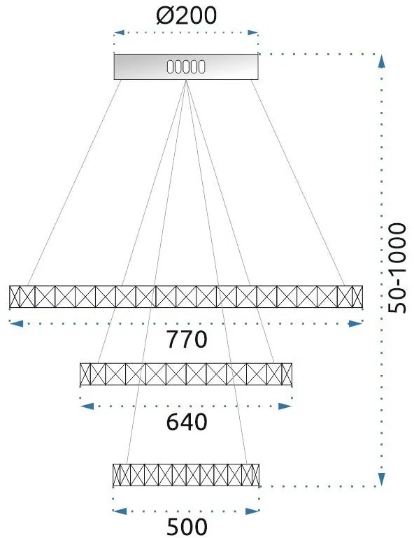 LAMPADA A SOSPENSIONE IN CRISTALLO APP772-3CP