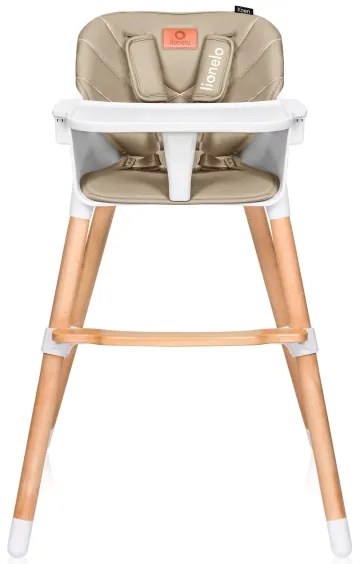 Lionelo - Seggiolone da pranzo 2 in 1 KOEN Beige sabbia