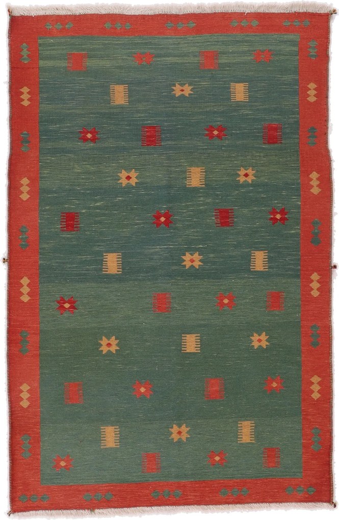 Kilim Tappeto 200 x 130 (Iran) Tessuto A Mano