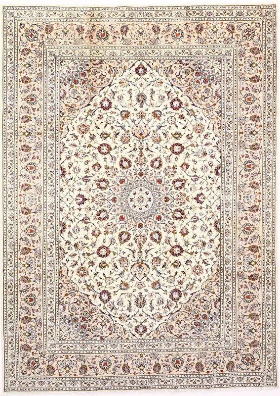 Kashan Tappeto persiano 340x250 (Iran) Annodato A Mano