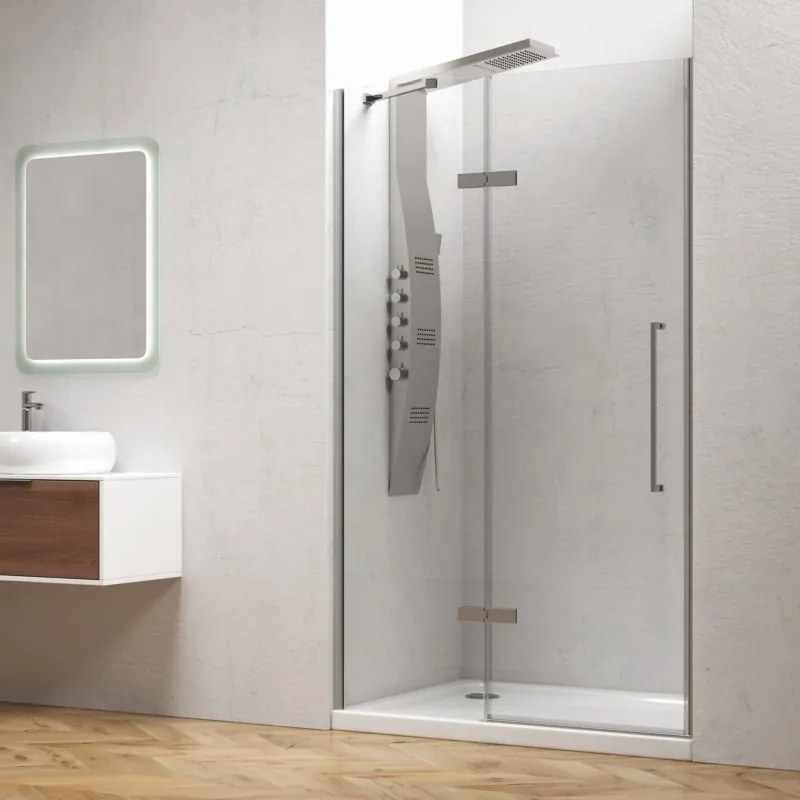 Porta doccia battente 70cm con laterale fisso KT4000 - KAMALU