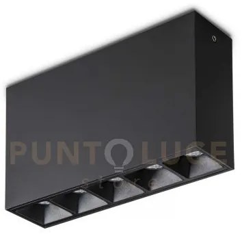 Lika proiettore led 3000 k 12,5w 1200 lm nero 13,5cm