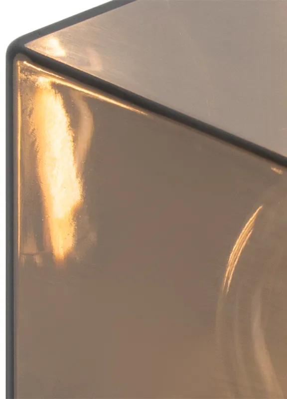 Lampada da esterno da terra nera 50 cm IP44 con effetto vetro fumé - Danimarca