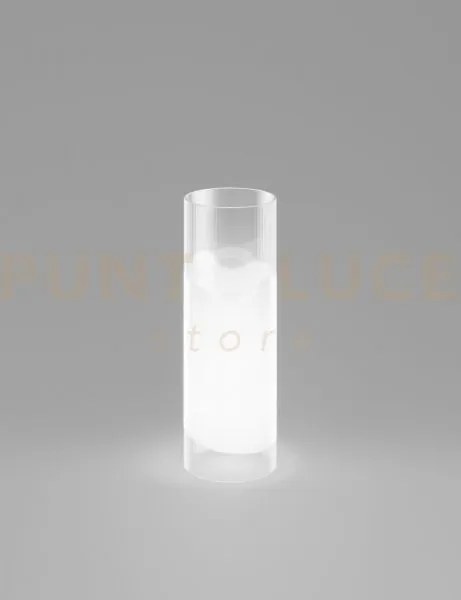Lio lampada da tavolo 40 cristallo bianco 1 luce attacco e27