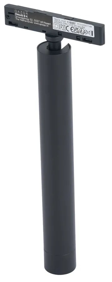 Faretto moderno nero per sistema a binario monofase - Slimline Avery