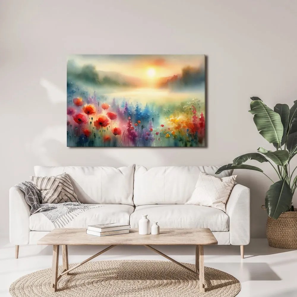 Quadro su tela – Prato all’alba