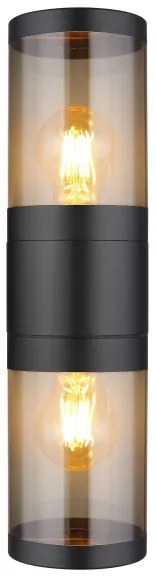 Globo 32014-2BS - Applique da esterno XELOO 2xE27/60W/230V IP44