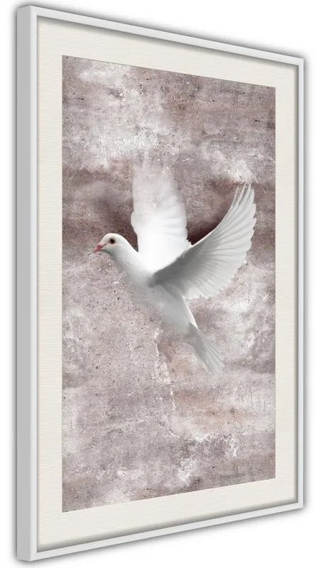 Poster  White Dreams  Cornice Quadri Cornice nera con pass-partout, Larghezza x Altezza Home decor 20x30