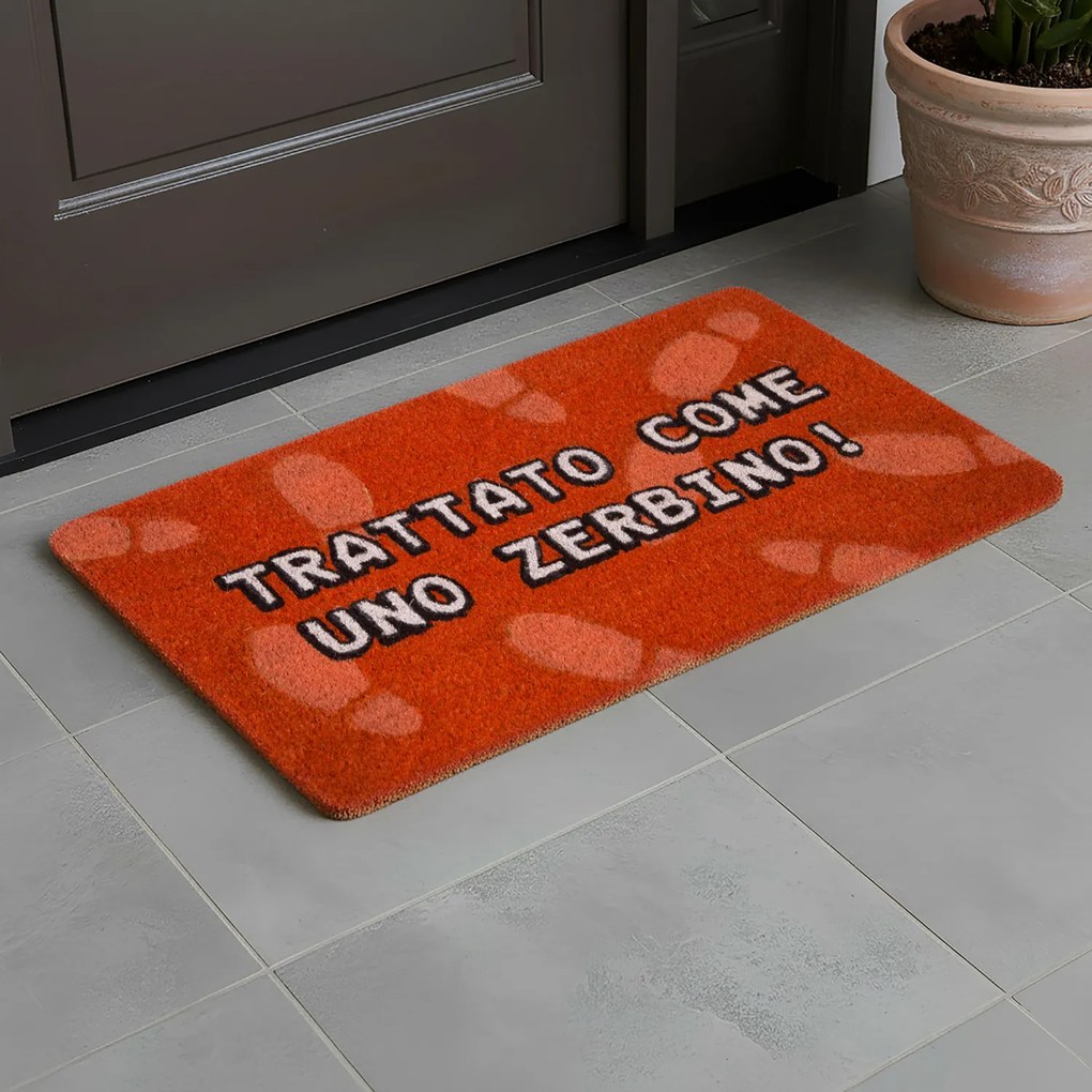 Zerbino 40x70 cm arancione Zerbinomania